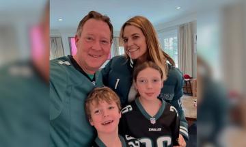 Savannah Guthrie shares rare family photo calling husband Michael Feldman 'our hero'