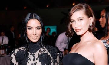 Hailey Bieber praises Kim Kardashian's 'clear vision' in Skims campaign interview