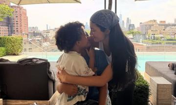 Kylie Jenner shares sweet family moment with son Aire and daughter Stormi in rare new photos