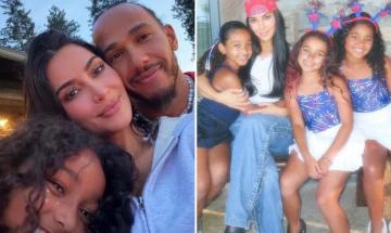Lewis Hamilton joins Kim Kardashian family for lakeside getaway