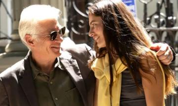 Richard Gere films romantic scenes with Diana Silvers for 'Asymmetry'