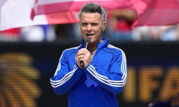 Robbie Williams reveals truth behind viral World Cup clip